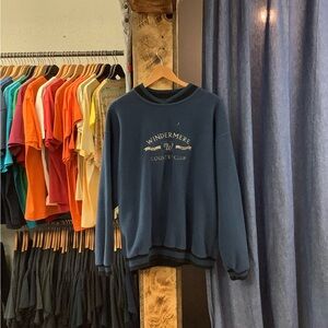 Vintage Windermere Country Club Blue Sweater